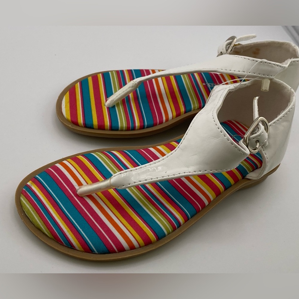 Adorable “Cherokee” Rainbow Sandals- Girls 9